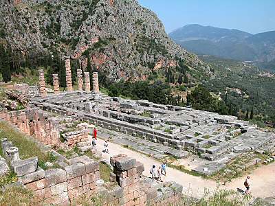 Delphi Temple of Apollo from