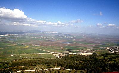 Valle de Yezrael, visto desde el monte Carmelo