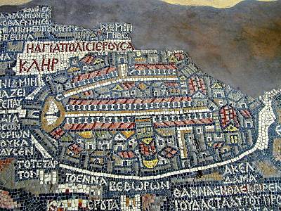 Medeba Map of Jerusalem