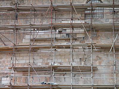 Temple Mount bulge under restoration