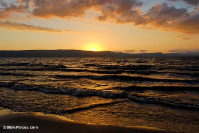 Sea of Galilee sunset