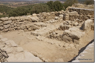 Khirbet Qeiyafa, 10th c four chambered gate, ar080731447